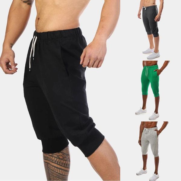 men shorts cotton pocket new style elastic waist multi-pocket overalls shorts sports running training pants trouses #g3, White;black
men shorts cotton pocket new style elastic waist multi-pocket overalls shorts sports running training pants trouses #g3, White;black