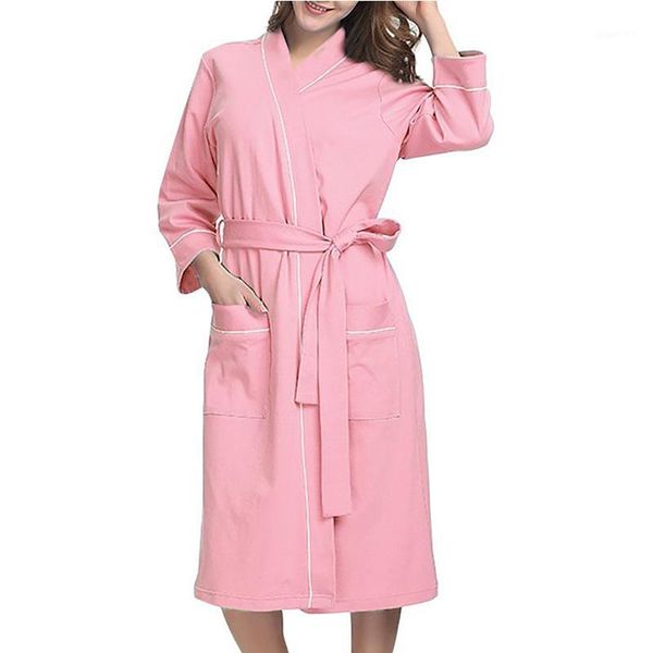 night clothes women casual sleepwear women solid summer cotton pajamas nightgown lingerie bathrobe with belt1, Black;red
night clothes women casual sleepwear women solid summer cotton pajamas nightgown lingerie bathrobe with belt1, Black;red
