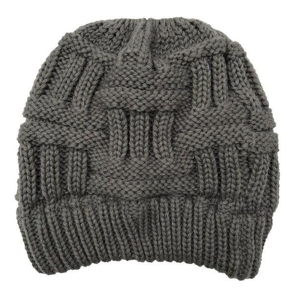 women winter chunky plaid knitted beanie hat with hole high messy bun solid color stretch skull cap ear warmer, Blue;gray
women winter chunky plaid knitted beanie hat with hole high messy bun solid color stretch skull cap ear warmer, Blue;gray