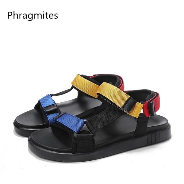 phragmites fashion candy colour sandals comfortable beach couple sandal slippers casual hook&loop men's summer shoes y200423, Black
phragmites fashion candy colour sandals comfortable beach couple sandal slippers casual hook&loop men's summer shoes y200423, Black