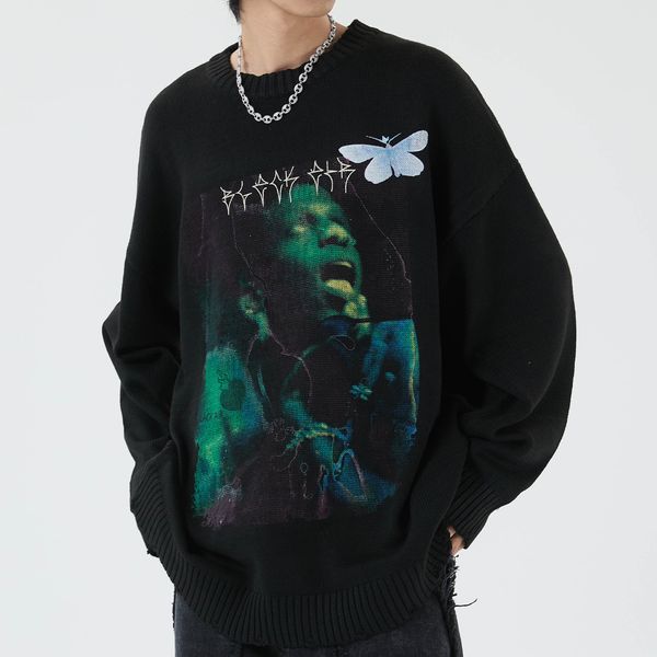 2021 new ss hip hop streetwear mens knitted autumn harajuku butterfly boy sweater oversize cotton loose pullover men clothing q8f4, Black;white
2021 new ss hip hop streetwear mens knitted autumn harajuku butterfly boy sweater oversize cotton loose pullover men clothing q8f4, Black;white