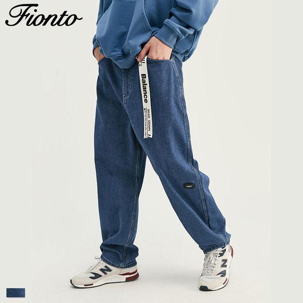 fionto men's wear fall winter 2020 new e street simple pure blue men's loose jeans1
fionto men's wear fall winter 2020 new e street simple pure blue men's loose jeans1