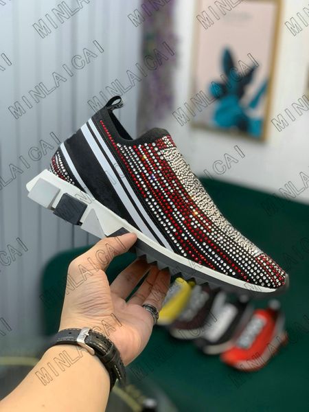 diamond sorrento sneaker with stain espadrilles stretch knit sock trainers two-tone rubber micro sole crystal casual shoes, Black
diamond sorrento sneaker with stain espadrilles stretch knit sock trainers two-tone rubber micro sole crystal casual shoes, Black
