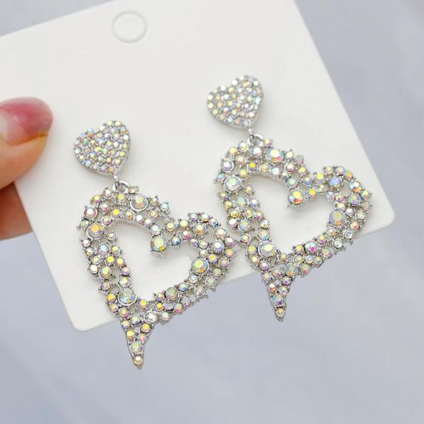 dangle & chandelier aensoa large fashion crystal double heart earrings women long bling drop earring rhinestone pendant 2021 trend jewelry, Silver
dangle & chandelier aensoa large fashion crystal double heart earrings women long bling drop earring rhinestone pendant 2021 trend jewelry, Silver