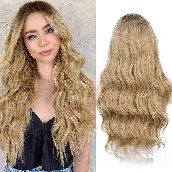 vigorous long wavy blonde ombre lace front wigs for women dark wig for daily&party use mixed color hair, Black;brown
vigorous long wavy blonde ombre lace front wigs for women dark wig for daily&party use mixed color hair, Black;brown