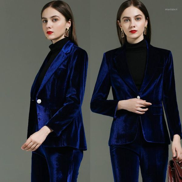 blue business casual jacket and pants set business suit office dress women's 2-piece professional women's clothing 2 piece set1, White
blue business casual jacket and pants set business suit office dress women's 2-piece professional women's clothing 2 piece set1, White