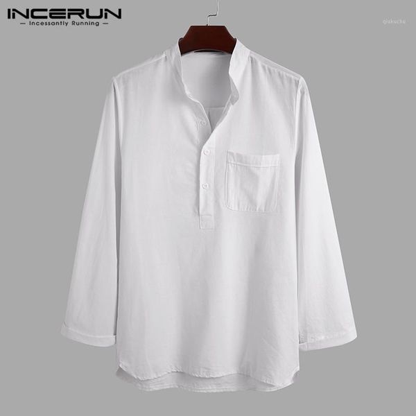 men cotton shirts autumn long sleeve stand collar blouse casual solid color blusas leisure pockets camisa hombre chemise incerun1, White;black
men cotton shirts autumn long sleeve stand collar blouse casual solid color blusas leisure pockets camisa hombre chemise incerun1, White;black