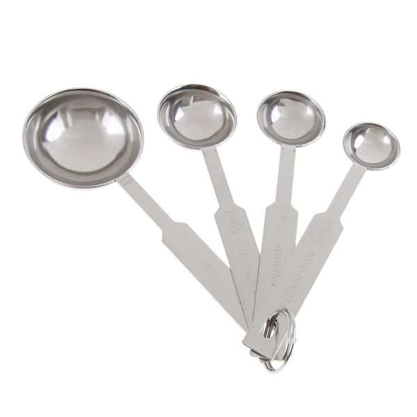 4pcs stainless steel measuring spoons teaspoon tablespoon kitchen tools 1/4 tsp, 1/2 tsp, 1 tsp, 1 tbsp
4pcs stainless steel measuring spoons teaspoon tablespoon kitchen tools 1/4 tsp, 1/2 tsp, 1 tsp, 1 tbsp