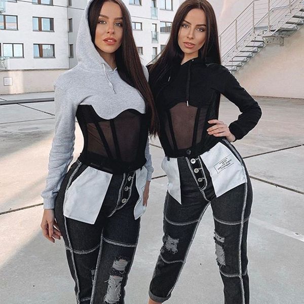 2021 new thin corset hood woman's fall long fly back solid female sweatshirt workout jacket sport 7ftb, Black
2021 new thin corset hood woman's fall long fly back solid female sweatshirt workout jacket sport 7ftb, Black