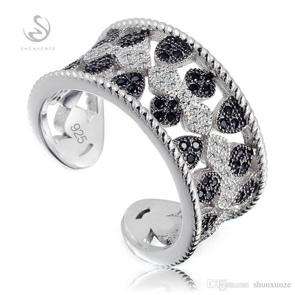 shunxunze 925 sterling silver engagement wedding rings jewelry & accessories for women white and black cubic zirconia the adjustable s-3796, Golden;silver
shunxunze 925 sterling silver engagement wedding rings jewelry & accessories for women white and black cubic zirconia the adjustable s-3796, Golden;silver