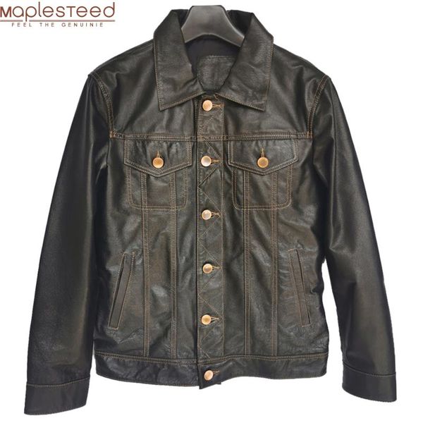 men genuine leather jacket soft slim fit tanned pigskin leather jackets male skin coat spring clothing m483, Black
men genuine leather jacket soft slim fit tanned pigskin leather jackets male skin coat spring clothing m483, Black