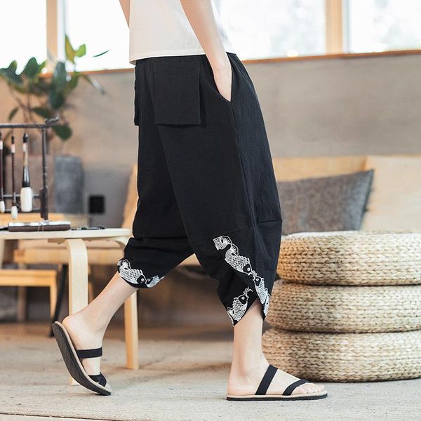 men's pants summer bloomers wide-leg loose plus size chinese style beach harlan casual radish breathable, Black
men's pants summer bloomers wide-leg loose plus size chinese style beach harlan casual radish breathable, Black