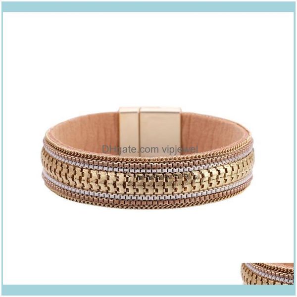jewelrypunk women jewelry chain leather bracelet metal magnetic buckle bracelets charm wrist band bangles bangle drop delivery 2021 93rqr, Black
jewelrypunk women jewelry chain leather bracelet metal magnetic buckle bracelets charm wrist band bangles bangle drop delivery 2021 93rqr, Black