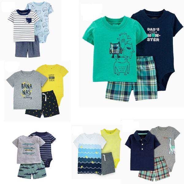 summer baby boy clothes cartoon monsters print t-shirt+romper+shorts short sleeve set 3 pieces outfit babies clothing y200323, White
summer baby boy clothes cartoon monsters print t-shirt+romper+shorts short sleeve set 3 pieces outfit babies clothing y200323, White