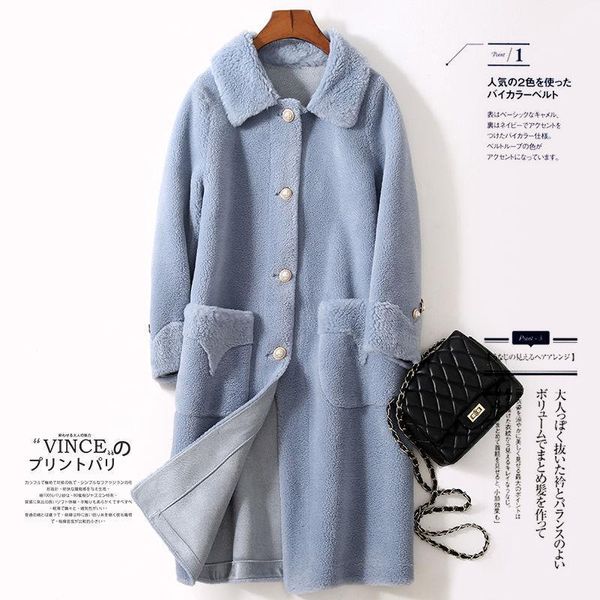 winter women new 2021 thick warm sheep shearing fur outerwears female single breasted pocket wool real fur jacket overcoats z161, Black
winter women new 2021 thick warm sheep shearing fur outerwears female single breasted pocket wool real fur jacket overcoats z161, Black