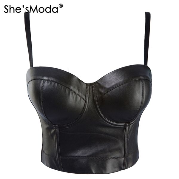 she'smoda pu leather bralet women's bustier bra night club party cropped vest plus size 1014, White
she'smoda pu leather bralet women's bustier bra night club party cropped vest plus size 1014, White