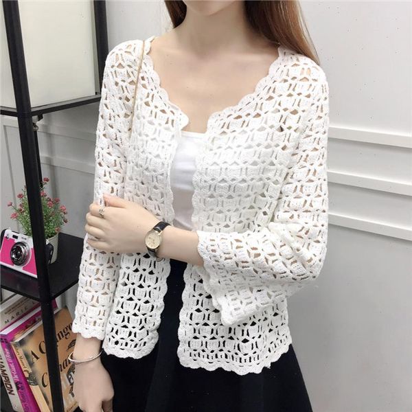 lace shirts 2021 spring summer crochet lace blouse women fashion hollow out knitted cardigan chemise femme 32j3, White
lace shirts 2021 spring summer crochet lace blouse women fashion hollow out knitted cardigan chemise femme 32j3, White