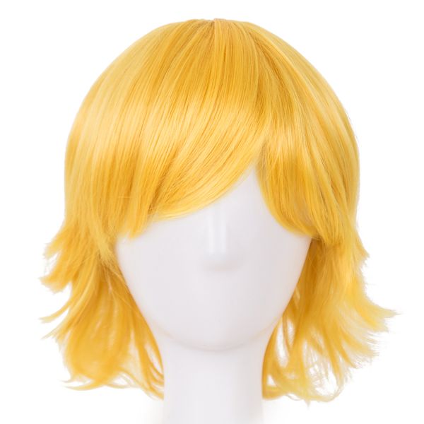 costume accessories carnival wig fei-show synthetic heat resistant fiber short wavy yellow hair halloween costume cos-play women party hairp, Silver
costume accessories carnival wig fei-show synthetic heat resistant fiber short wavy yellow hair halloween costume cos-play women party hairp, Silver