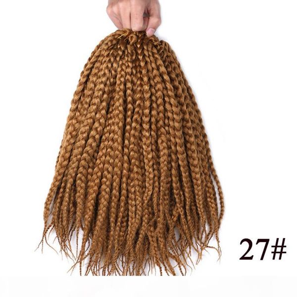 12 roots pack box braid crochet hair 14" ombre synthetic braiding hair extensions 80g pc for women red crochet braids hair, Black
12 roots pack box braid crochet hair 14" ombre synthetic braiding hair extensions 80g pc for women red crochet braids hair, Black
