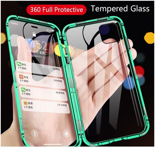 360 magnetic metal phone case for iphone 11 pro max double side glass for iphone x xr xs ma qyluct
360 magnetic metal phone case for iphone 11 pro max double side glass for iphone x xr xs ma qyluct