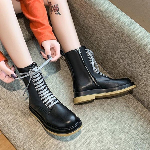 winter autumn ankle boots for women shoes woman black leather boots female lace up zipper platform motorcycle plus size
winter autumn ankle boots for women shoes woman black leather boots female lace up zipper platform motorcycle plus size