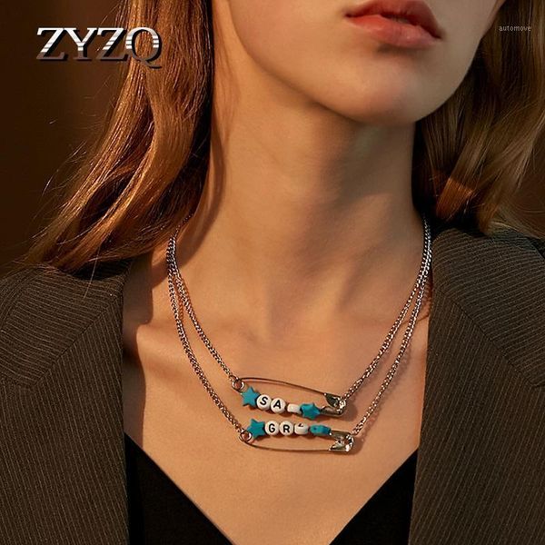 zyzq fashion ins double-layer letter pin necklace harajuku style special buckle pin clavicle chain birthday gift for women1, Silver
zyzq fashion ins double-layer letter pin necklace harajuku style special buckle pin clavicle chain birthday gift for women1, Silver
