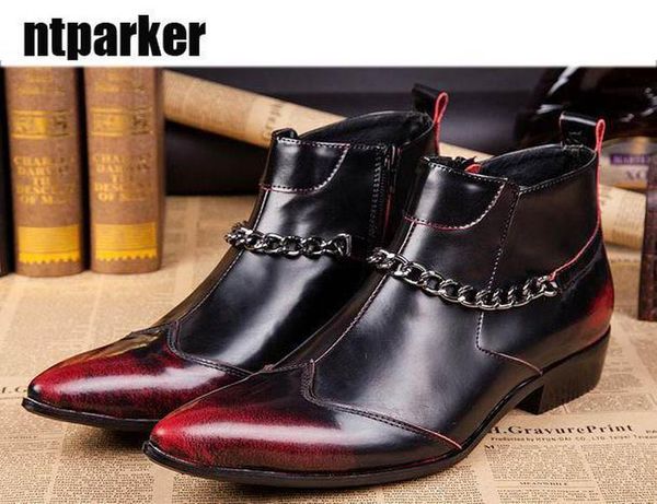 высокая мода красная точка toe man свадебные туфли сапоги мужчина короткие сапоги кожаные сапоги помочь прилив человека, eu38-46, свободный, Black
высокая мода красная точка toe man свадебные туфли сапоги мужчина короткие сапоги кожаные сапоги помочь прилив человека, eu38-46, свободный, Black