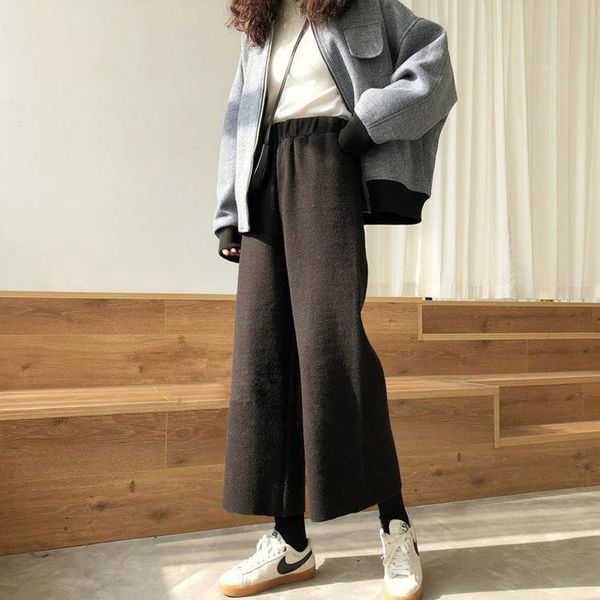 women's pants & capris heydress 2021 women winter warm black korean wool high waist loose trousers ladys casual thick wide leg ankle-le, Black;white
women's pants & capris heydress 2021 women winter warm black korean wool high waist loose trousers ladys casual thick wide leg ankle-le, Black;white