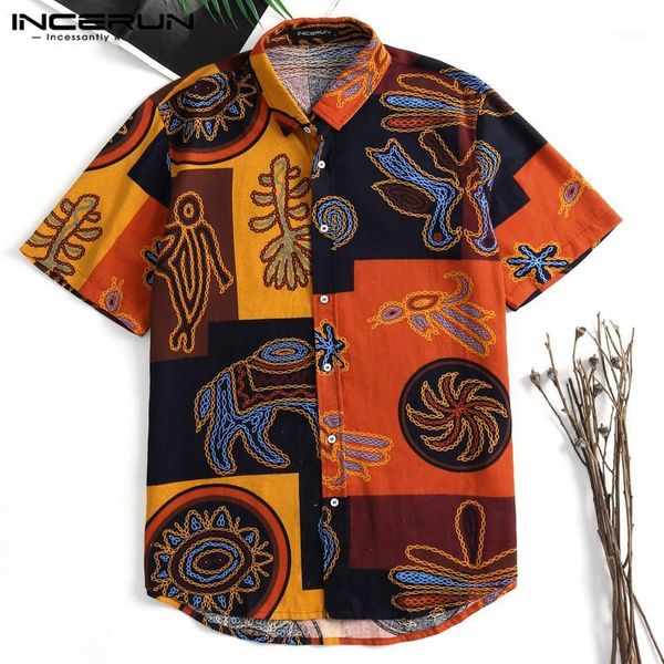 incerun vintage men shirt short sleeve lapel neck retro casual beach shirts fashion cotton print men hawaiian shirts camisa 20191, White;black
incerun vintage men shirt short sleeve lapel neck retro casual beach shirts fashion cotton print men hawaiian shirts camisa 20191, White;black