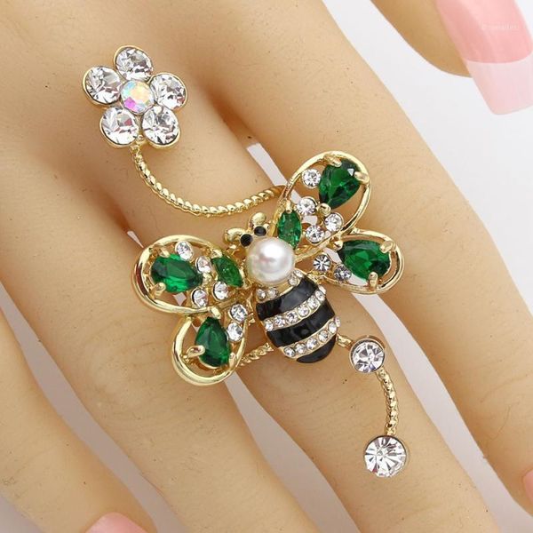 exquisite women bee spiral ring gold color cubic zirconia insect animal flower wedding female finger ring trendy stack jewelry1, Golden;silver
exquisite women bee spiral ring gold color cubic zirconia insect animal flower wedding female finger ring trendy stack jewelry1, Golden;silver