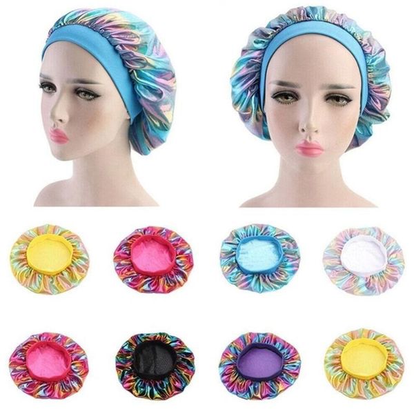 beanie/skull caps women satin night sleep cap hair bonnet hat silk head band wide elastic cover e6q6, Blue;gray
beanie/skull caps women satin night sleep cap hair bonnet hat silk head band wide elastic cover e6q6, Blue;gray