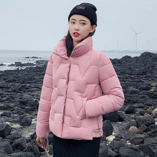 2019 thick warm stand collar short parkas women winter short jacket coat soft winter jackets casual sintepon outwear coat1, Tan;black
2019 thick warm stand collar short parkas women winter short jacket coat soft winter jackets casual sintepon outwear coat1, Tan;black