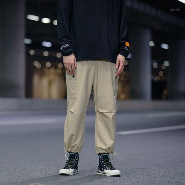 simple solid color loose overalls men's trendy street elastic waist drawstring legged casual capris1, Blue
simple solid color loose overalls men's trendy street elastic waist drawstring legged casual capris1, Blue