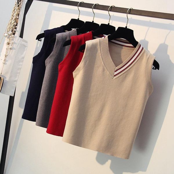 onlystar sleeveless v-neck women sweater spring autumn knitted sweater vest fashion outwear female casual jumper1, White;black
onlystar sleeveless v-neck women sweater spring autumn knitted sweater vest fashion outwear female casual jumper1, White;black
