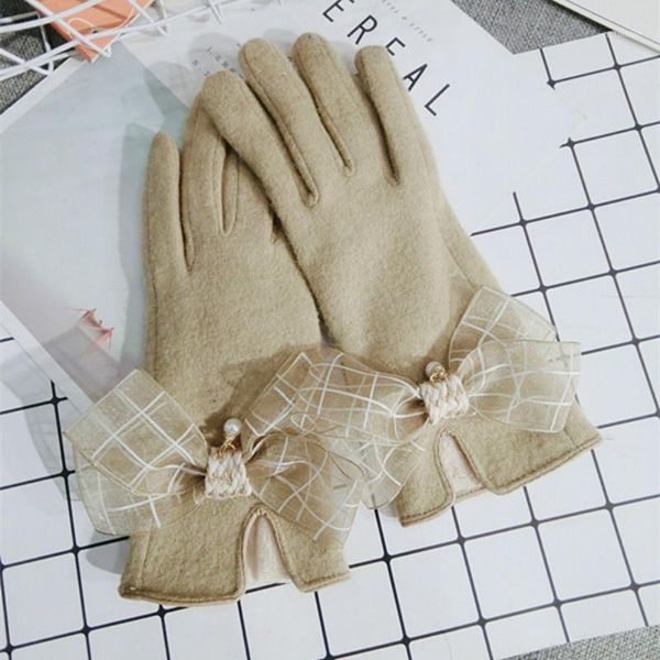 new korean touch screen khaki gloves wool bow warm cashmere knitted women spring winter gloves thick mittens1, Blue;gray
new korean touch screen khaki gloves wool bow warm cashmere knitted women spring winter gloves thick mittens1, Blue;gray
