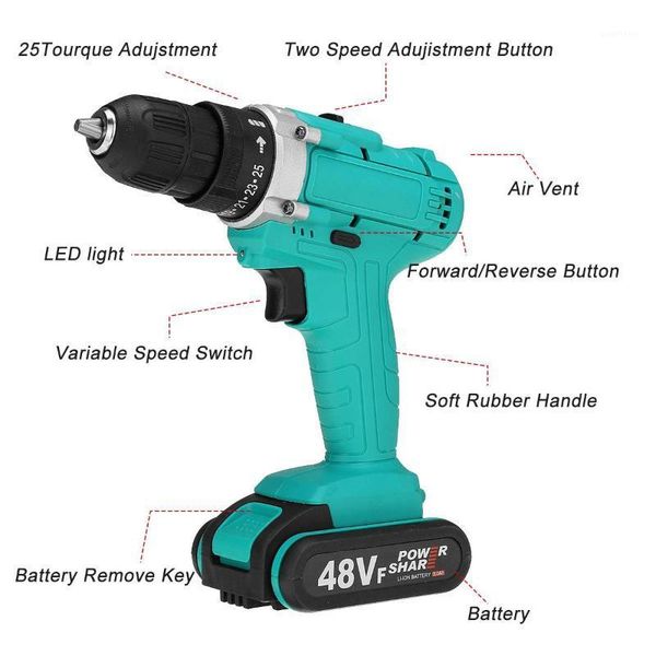 cordless electric drill screwdriver 25 torque 48v rechargeable dual speed power tools with 2 battery1
cordless electric drill screwdriver 25 torque 48v rechargeable dual speed power tools with 2 battery1