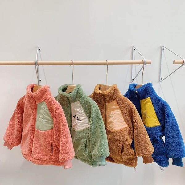 2020 winter new children fleece coats korean style kids clothes thicken warm baby boys girls jackets chic loose outerwear, Blue;gray
2020 winter new children fleece coats korean style kids clothes thicken warm baby boys girls jackets chic loose outerwear, Blue;gray