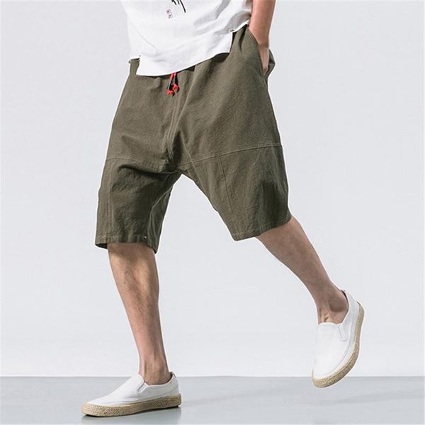 men's shorts 5xl mens breathable cotton linen solid knee length baggy loose elastic waist drawstring casual summer male clothes, White;black
men's shorts 5xl mens breathable cotton linen solid knee length baggy loose elastic waist drawstring casual summer male clothes, White;black