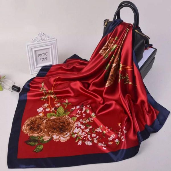 shawls 2021 summer silk scarves foulard 90cm square hijab scarf female ladies chiffon shawl bandanna wrap muffler pareo, Blue;gray
shawls 2021 summer silk scarves foulard 90cm square hijab scarf female ladies chiffon shawl bandanna wrap muffler pareo, Blue;gray
