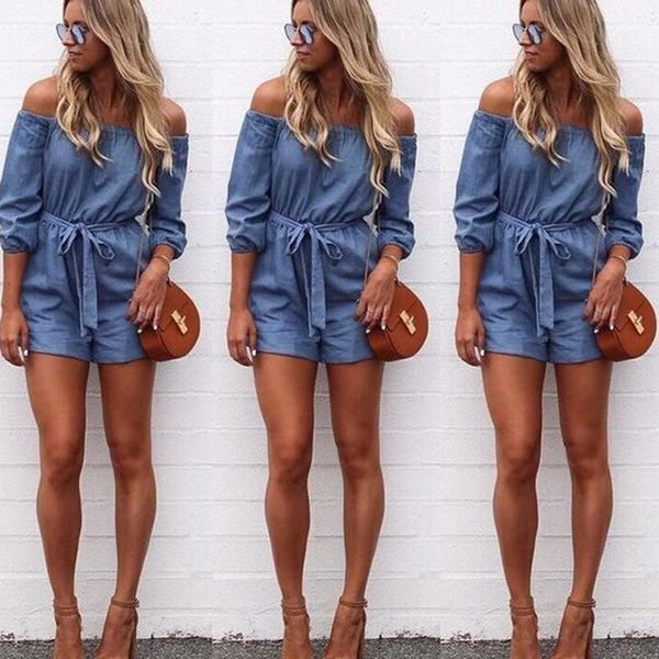off shoulder rompers fashion 2020 summer women slash neck clubwear playsuit bodycon party jumpsuit mini trousers jeans, Black;white
off shoulder rompers fashion 2020 summer women slash neck clubwear playsuit bodycon party jumpsuit mini trousers jeans, Black;white