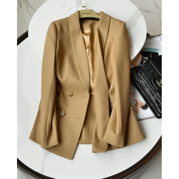 british style double-breasted worsted suit women 2021 new autumn and winter women's clothing, White;black
british style double-breasted worsted suit women 2021 new autumn and winter women's clothing, White;black