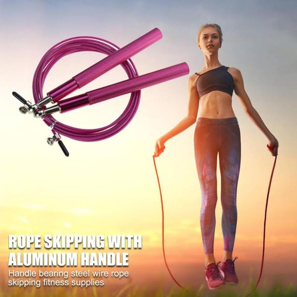 jump ropes aluminum handle steel wire rope ball bearing skipping adjustable exercise home fitness gym
jump ropes aluminum handle steel wire rope ball bearing skipping adjustable exercise home fitness gym