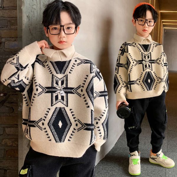 new korean 2020 sweater children's pullover version yangqi 9 thickened middle school boys' autumn and winter plush feyt, Blue
new korean 2020 sweater children's pullover version yangqi 9 thickened middle school boys' autumn and winter plush feyt, Blue