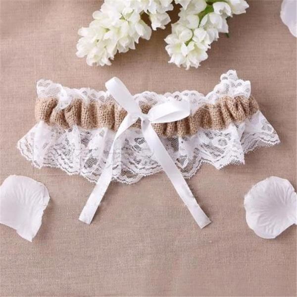 natural burlap lace with bowknot bridal toss garter casamento wedding decoration, Black;white
natural burlap lace with bowknot bridal toss garter casamento wedding decoration, Black;white