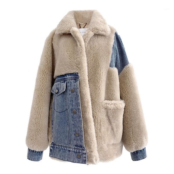 100% genuine wool fur coat denim splicing female jacket leisure korean warm coats and jackets women 2020 ropa de mujer zjt6761, Black
100% genuine wool fur coat denim splicing female jacket leisure korean warm coats and jackets women 2020 ropa de mujer zjt6761, Black
