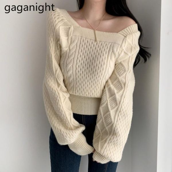 women's sweaters gaganight vintage women sweater solid fashion pull femme casual loose knitted chic korean pullovers drop ropa mujers, White;black
women's sweaters gaganight vintage women sweater solid fashion pull femme casual loose knitted chic korean pullovers drop ropa mujers, White;black