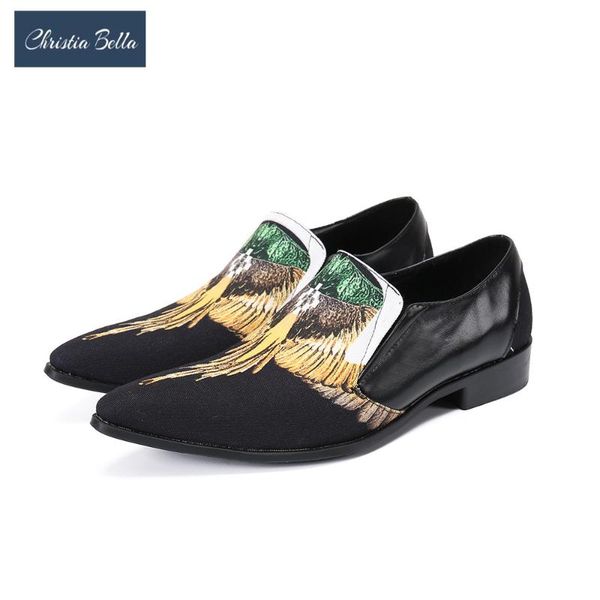 christia bella fashion african pattern men leather shoes pointed toe business dress shoes slip on brogue male flats footwear, Black
christia bella fashion african pattern men leather shoes pointed toe business dress shoes slip on brogue male flats footwear, Black