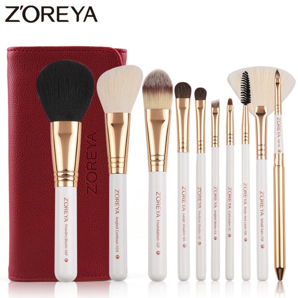 zoreya 10pcs synthetic makeup brushes set durable wooden handle cosmetic kit concealer powder eye shadow fan brushes for make up 201007
zoreya 10pcs synthetic makeup brushes set durable wooden handle cosmetic kit concealer powder eye shadow fan brushes for make up 201007