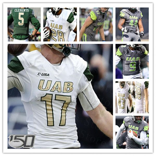 2021 UAB Alabama Birmingham College Football Jersey Bryson Lucero Spencer Brown Myron Mitchell KRISTOPHER MOLL Hayden Pittman Austin Watkins, Men grey
2021 UAB Alabama Birmingham College Football Jersey Bryson Lucero Spencer Brown Myron Mitchell KRISTOPHER MOLL Hayden Pittman Austin Watkins, Men grey