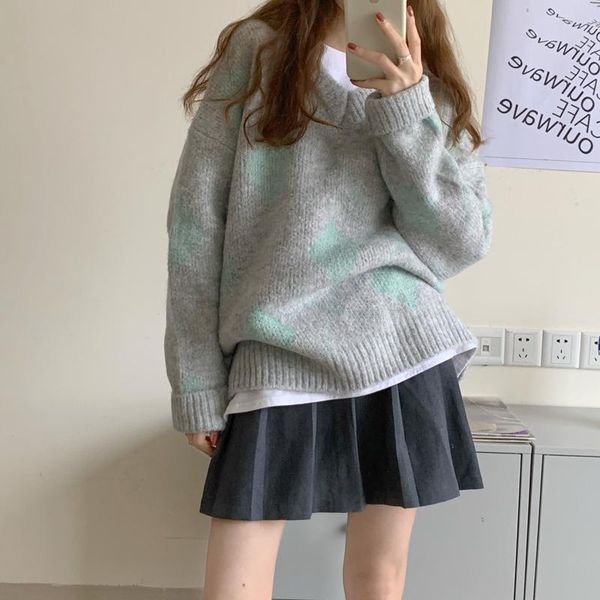 women's sweaters alien kitty simplicity pullovers women v-neck sweater female autumn winter 2021 korean fashion daily thicken top, White;black
women's sweaters alien kitty simplicity pullovers women v-neck sweater female autumn winter 2021 korean fashion daily thicken top, White;black
